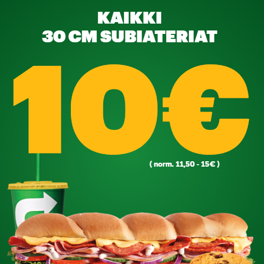 Kaikki 30cm subiateriat