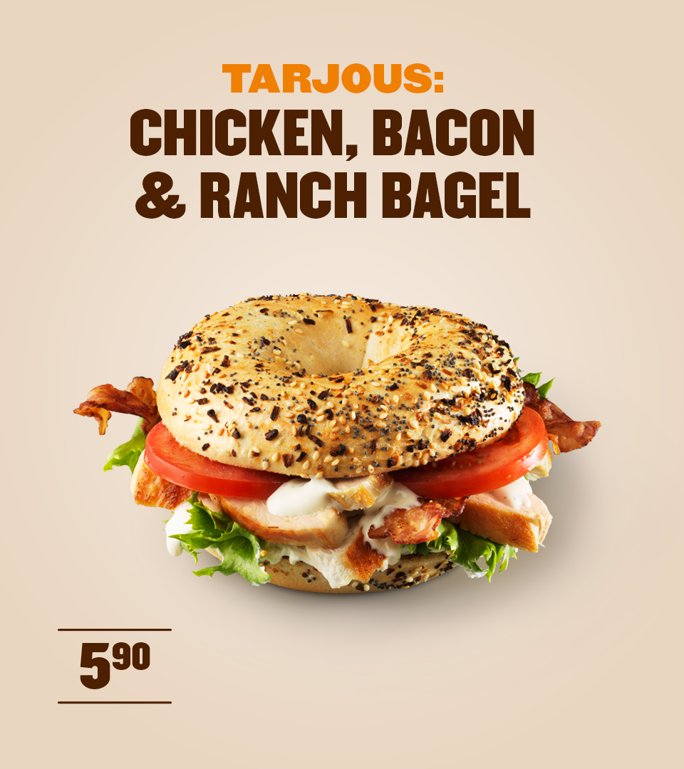 Chicken,Bacon&Ranch- bagel