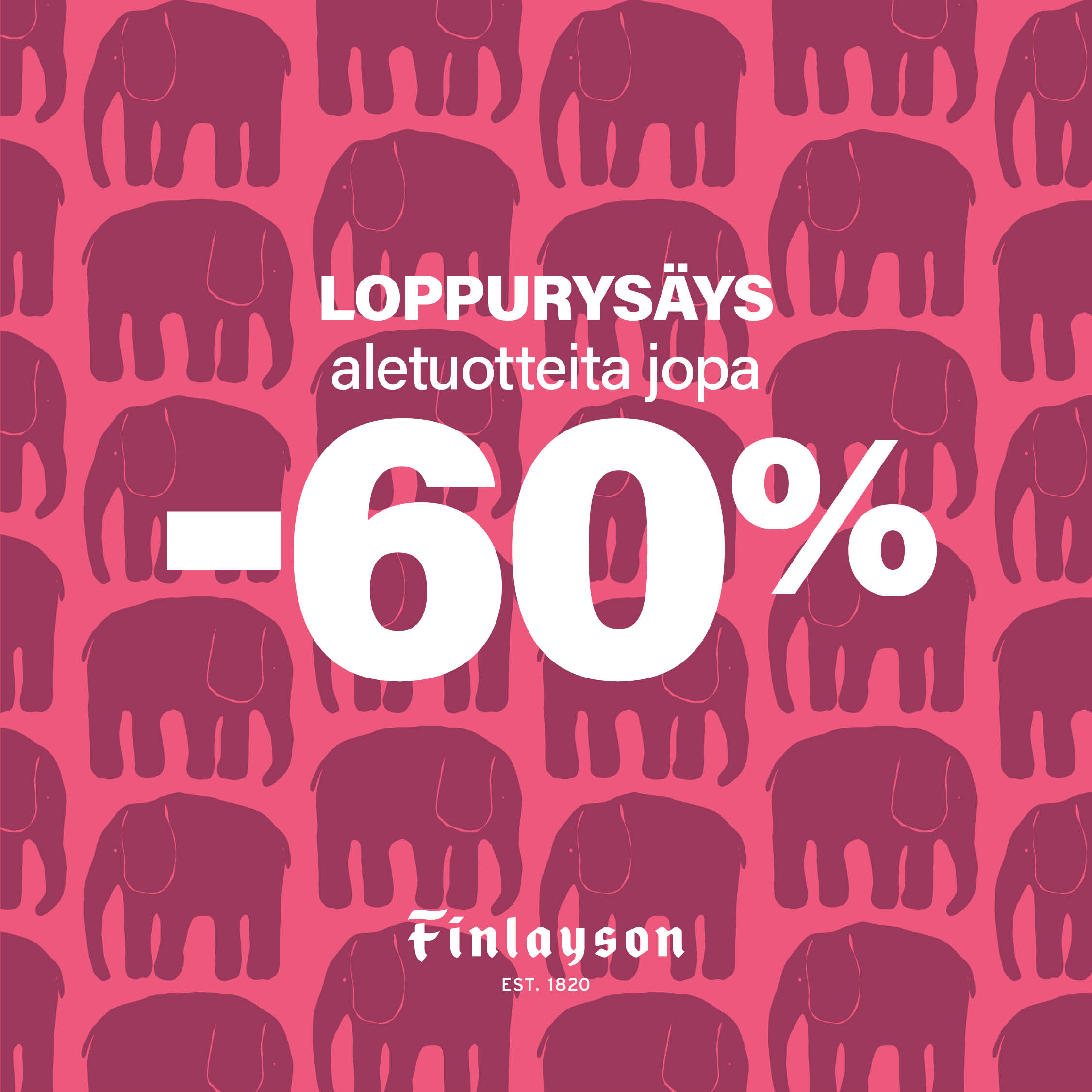 ALEN LOPPURYSÄYS ON ALKANUT!