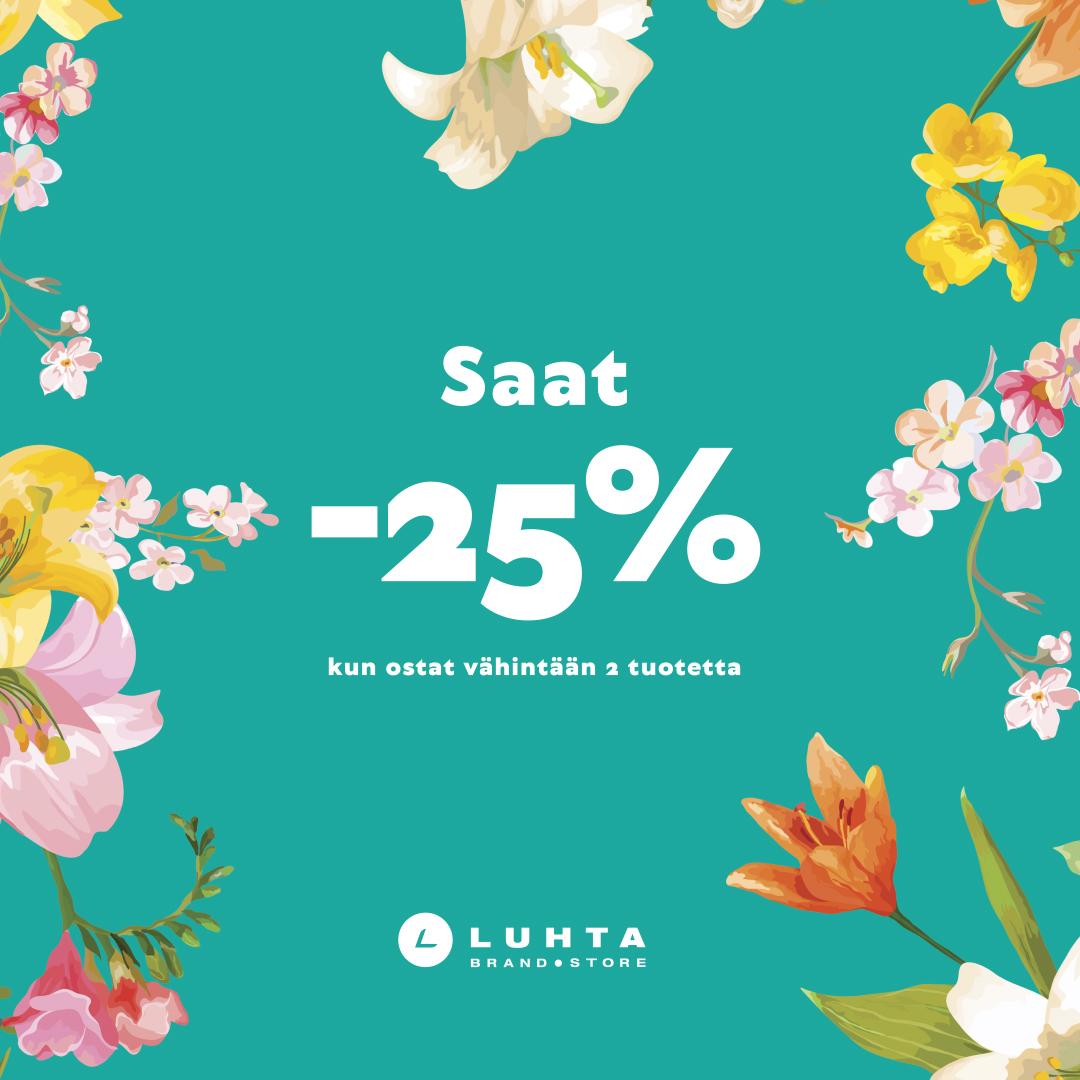 Osta vähintään 2, saat -25%