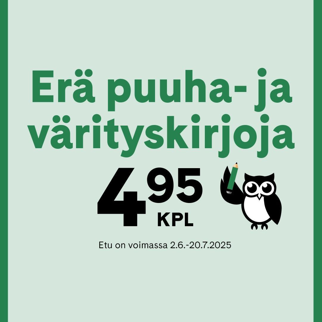 Erä puuha- ja värityskirjoja