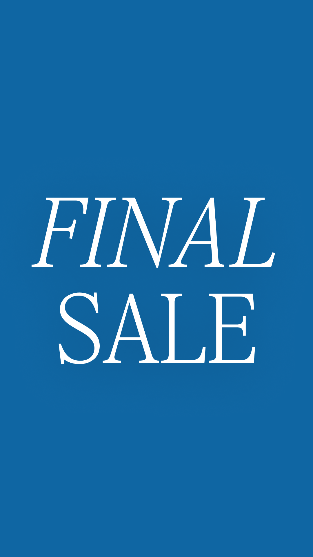 Final Sale