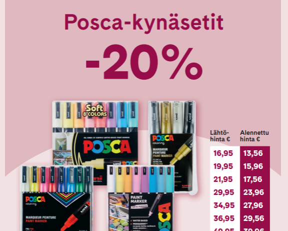 POSCA-kynäsetit