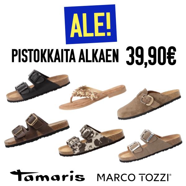Tamaris ja Marco Tozzi -pistokkaita