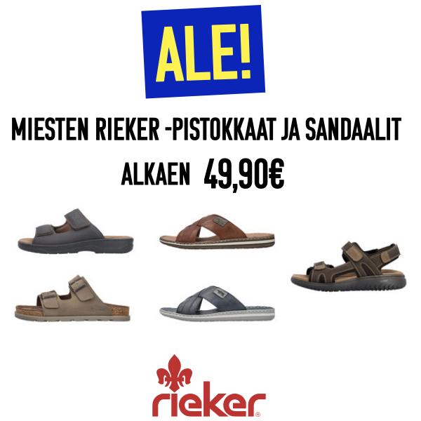 Miesten Rieker-pistokkaita