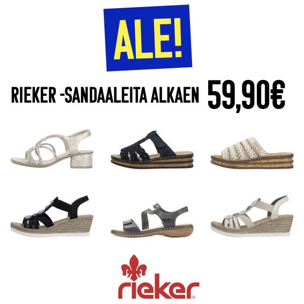 Rieker-sandaaleita