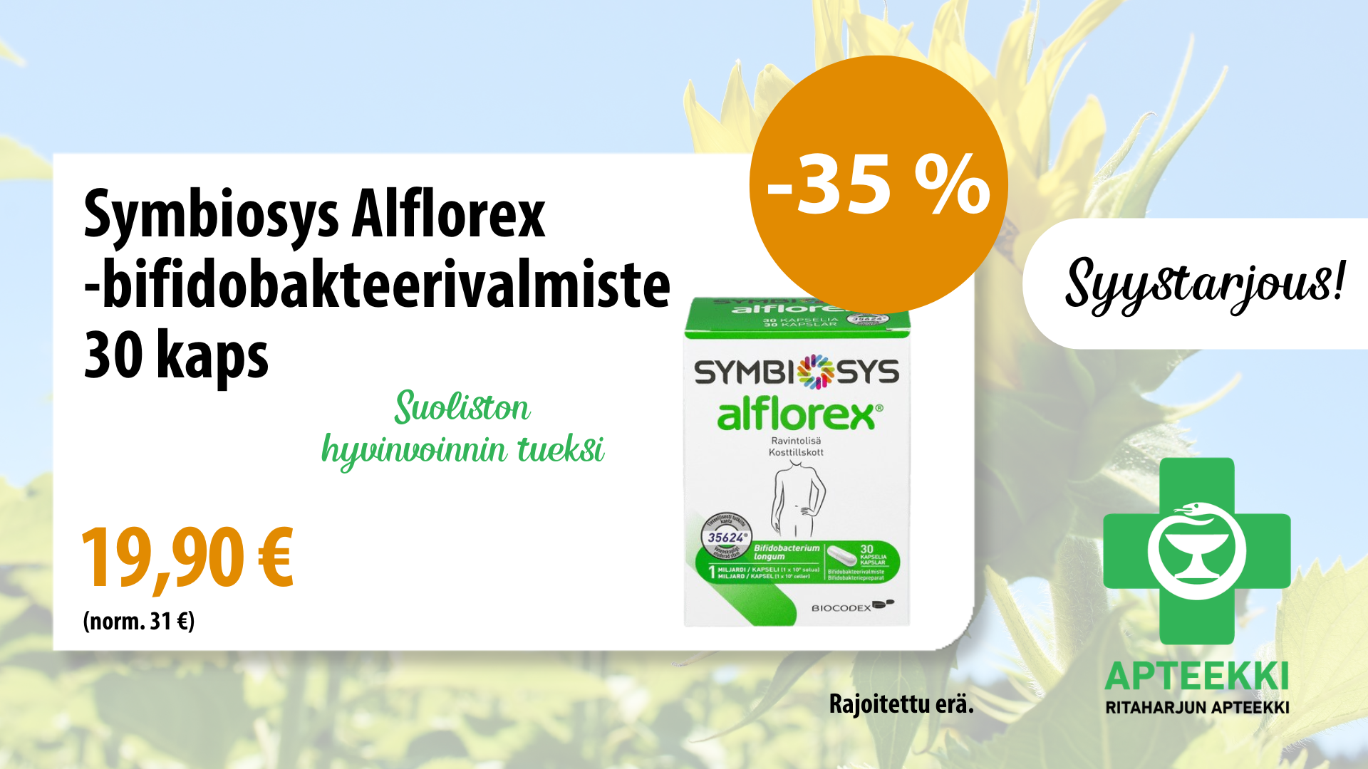 Symbiosys Aflorex 30 kapselia