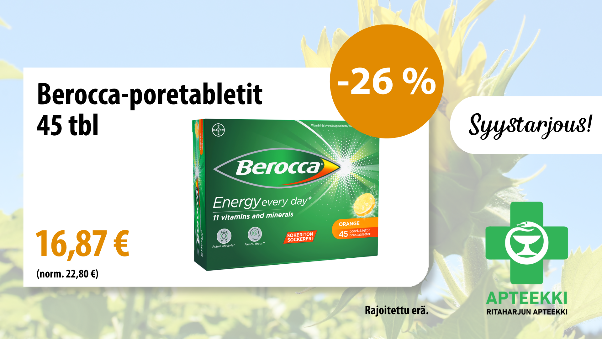 Berocca poretabletit 45 tbl