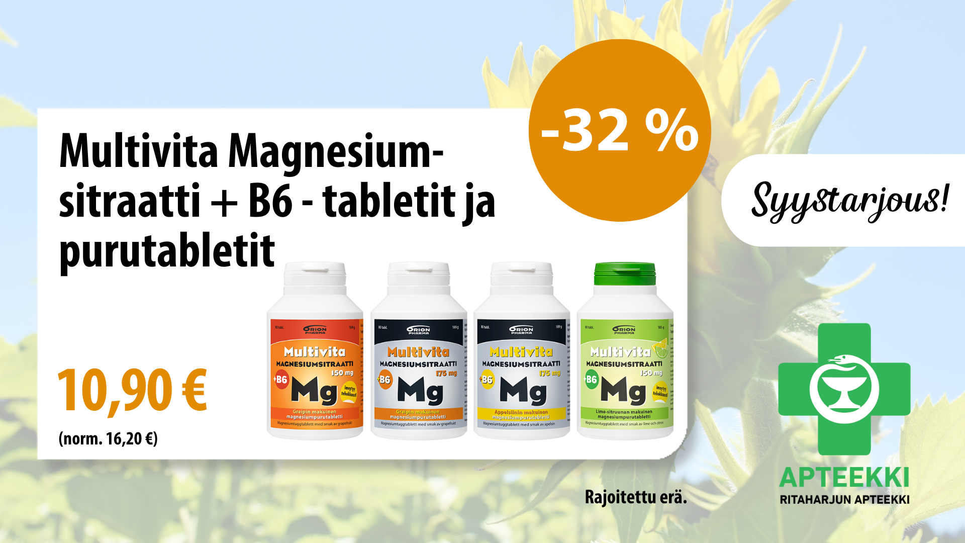 Multivita Magnesiumsitraatti + B6