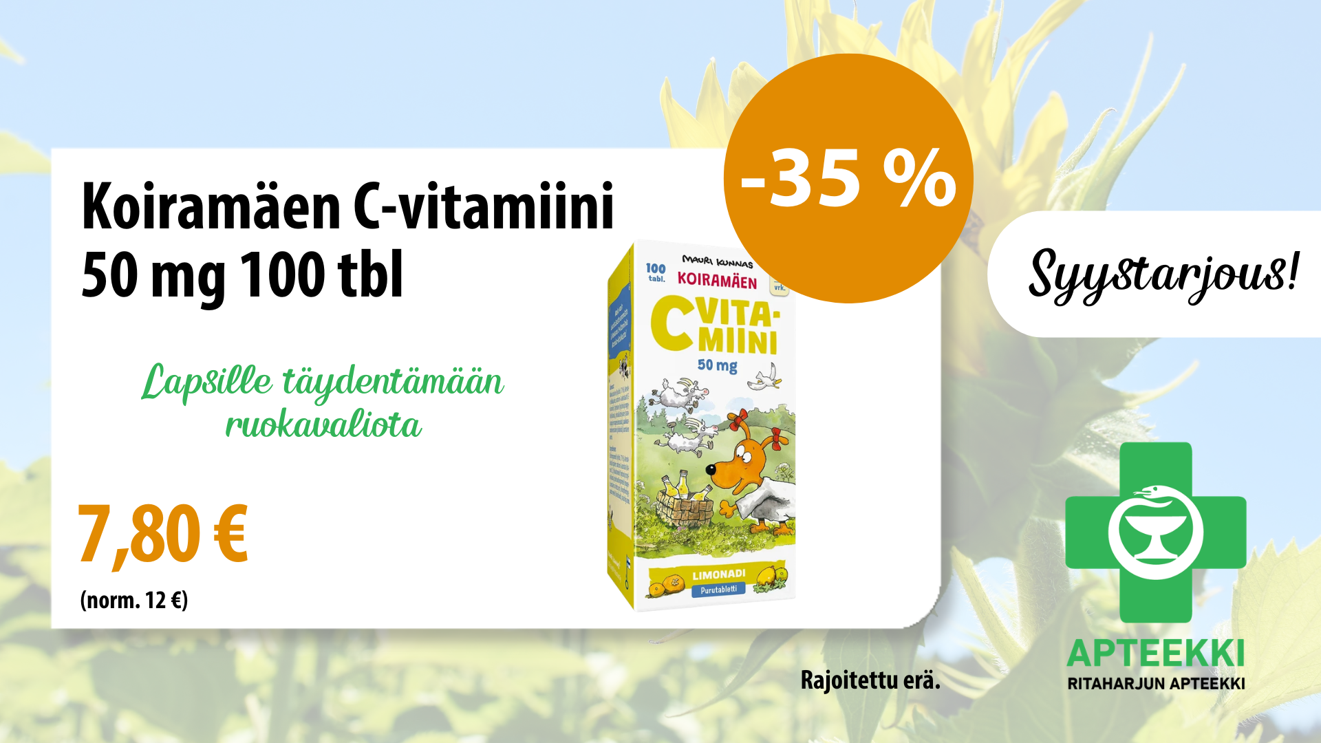 Koiramäen C-vitamiini 50mg 100 tbl