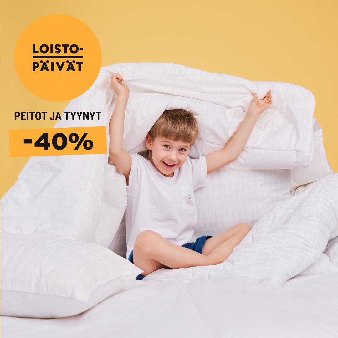 Kaikki peitot ja tyynyt