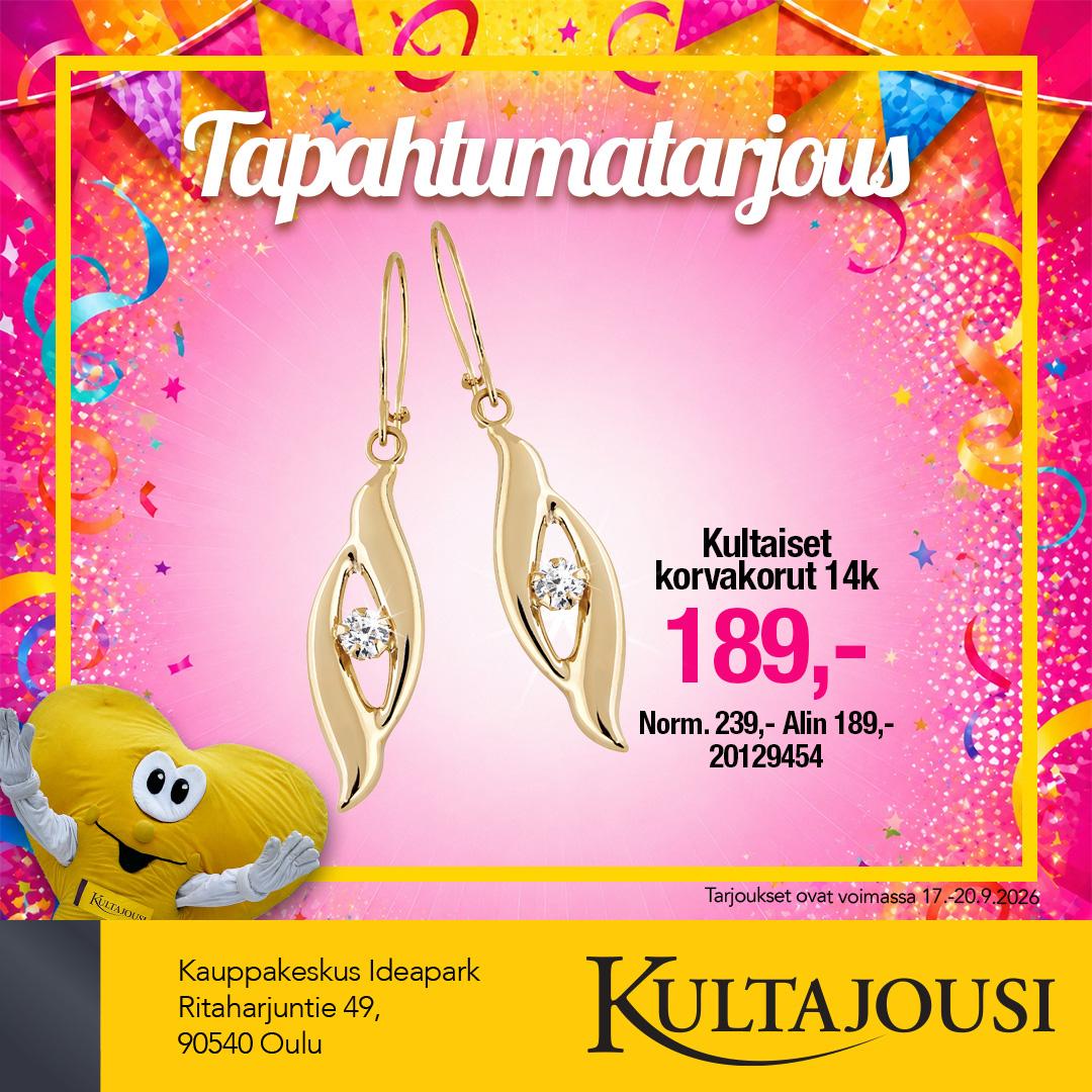 Kultaiset korvakorut